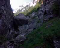 Valea Seacă a Caraimanului - una din primele săritori