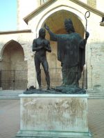 Reims: Clovis I (primul rege al tuturor francilor) botezat de Sfântul Remi