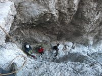 Tragem rucsacii la una din săritori