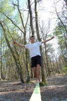 Slackline la Fontainebleau