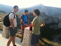 Valea Seacă a Caraimanului - la cruce