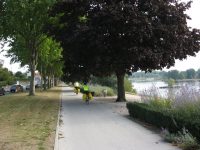 Pista pentru biciclete pe malul Loirei