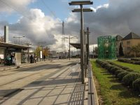 "Réservoir d'air" de Vincent Prud'homme, langa Aulnaies, unul din cele 8 monumente construite langa linia de tramvai