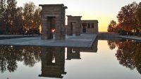 Madrid - Templul Debod, mutat pe bucăți din Egipt