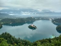 Lacul Bled văzut de pe dealul Osojnica